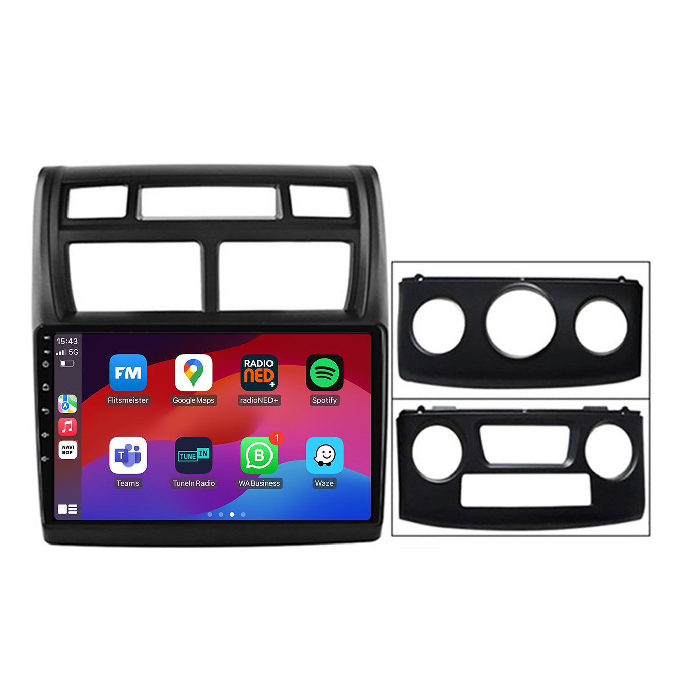 Kia Sportage - Zwart | Autoradio | CarPlay & Android Auto | Android 15.0 | 2005 t/m 2010