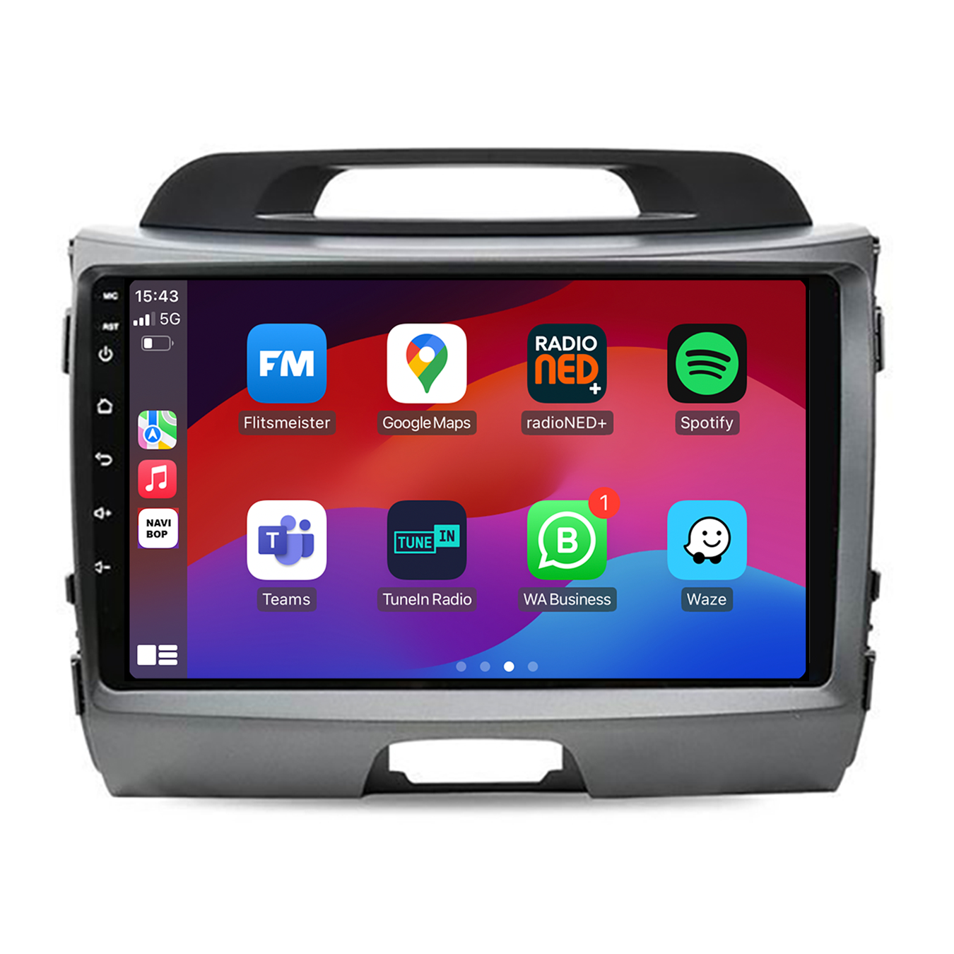 Kia Sportage | Autoradio | CarPlay & Android Auto | Android 15.0 | 2010 t/m 2016