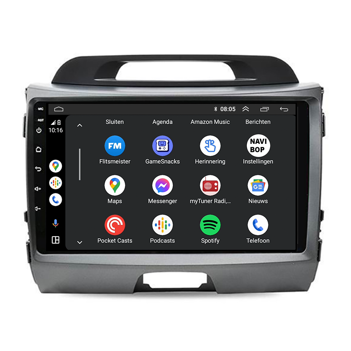 Kia Sportage | Autoradio | CarPlay & Android Auto | Android 15.0 | 2010 t/m 2016