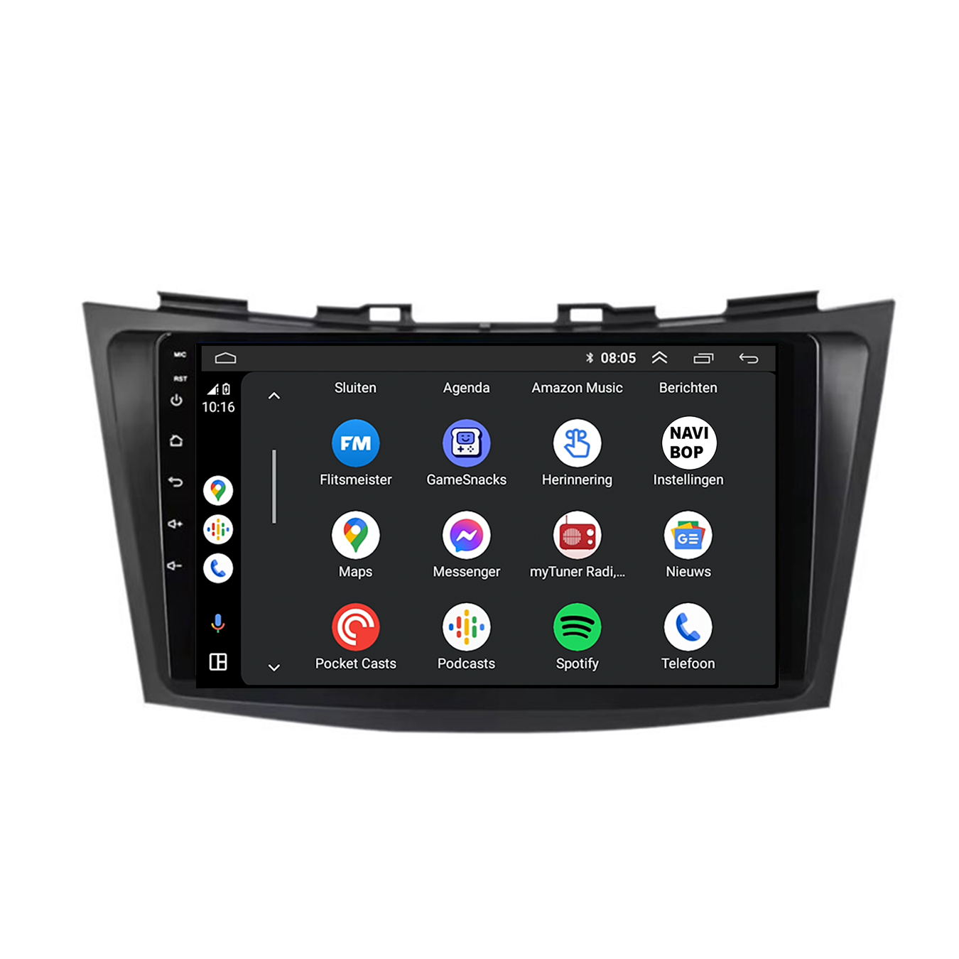 Suzuki Swift | Autoradio | CarPlay & Android Auto | Android 15.0 | 2017 t/m 2022