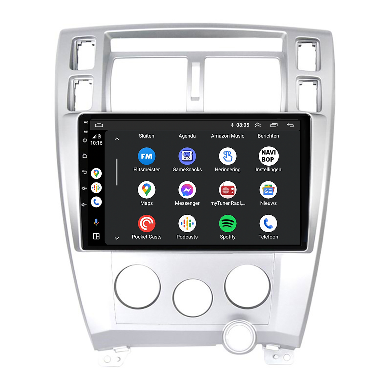 Hyundai Tucson | Autoradio | CarPlay & Android Auto | Android 15.0 | 2004 t/m 2009