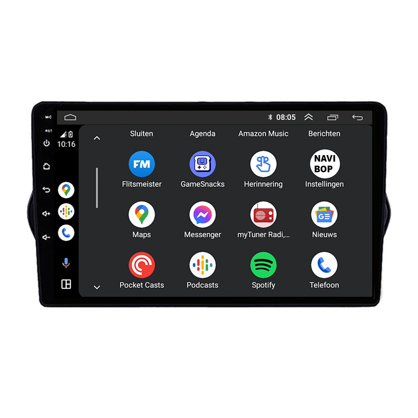 Fiat Tipo | Autoradio | CarPlay & Android Auto | Android 15.0 | 2015 t/m 2020
