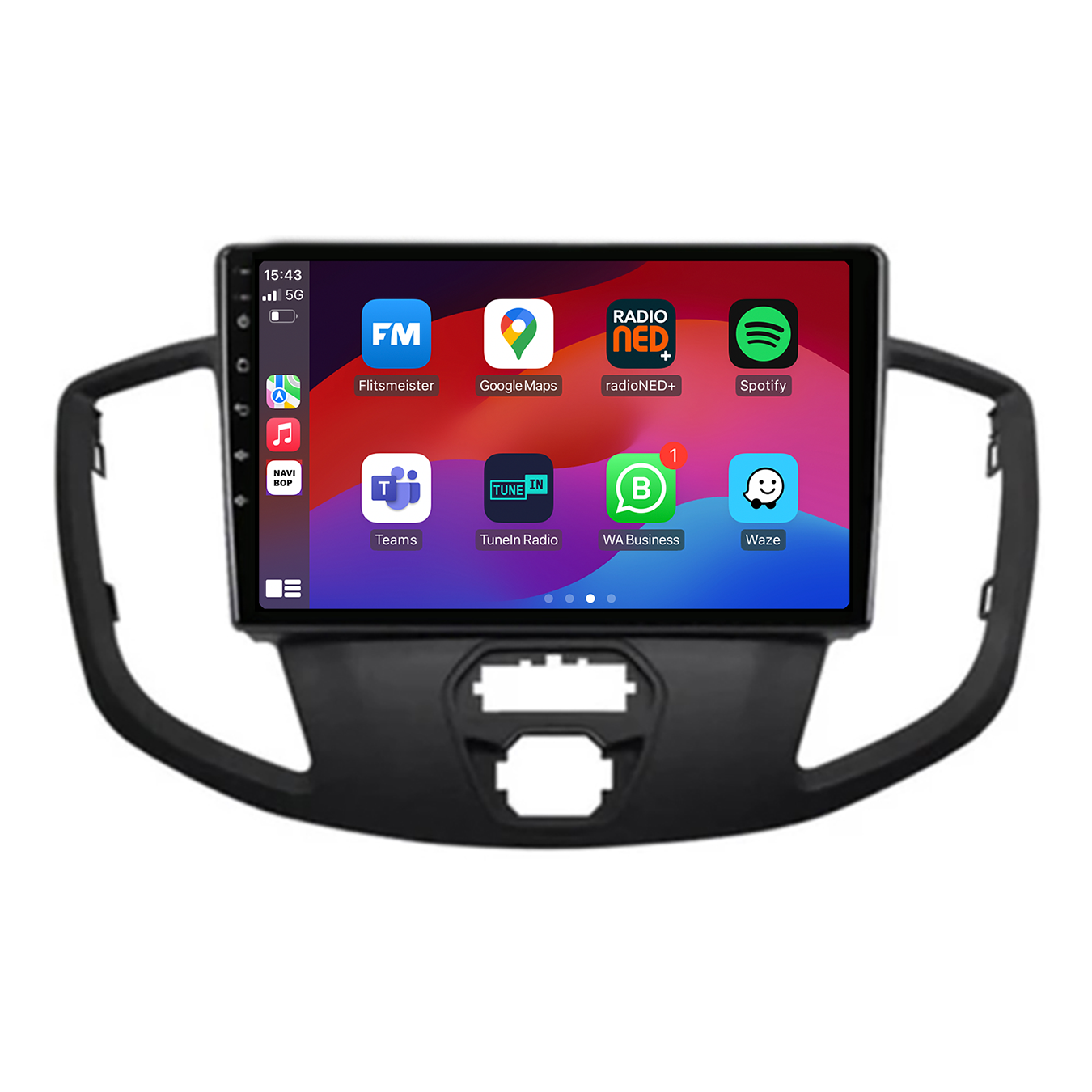 Ford Transit | Autoradio | CarPlay & Android Auto | Android 15.0 | 2009 t/m 2019