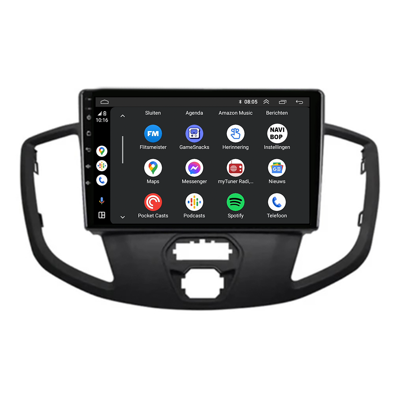 Ford Transit | Autoradio | CarPlay & Android Auto | Android 15.0 | 2009 t/m 2019