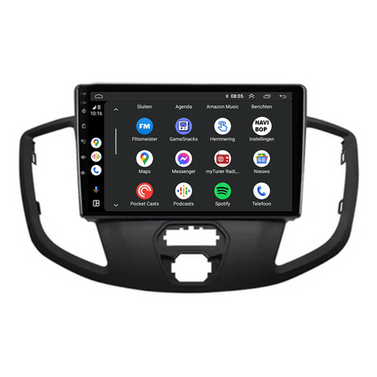 Ford Transit | Autoradio | CarPlay & Android Auto | Android 15.0 | 2009 t/m 2019