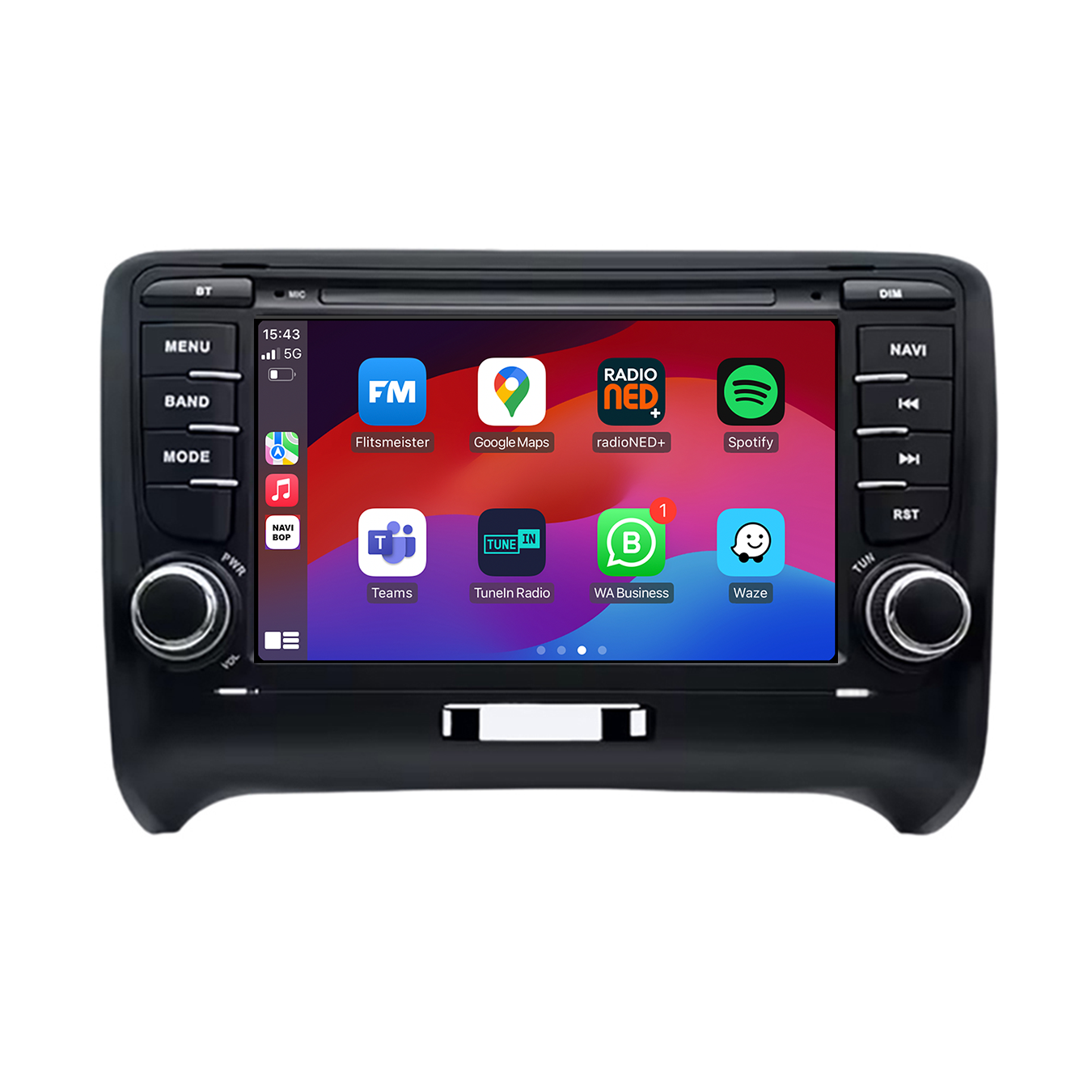 Audi TT | Autoradio | CarPlay & Android Auto | Android 15.0 | 2007 t/m 2014
