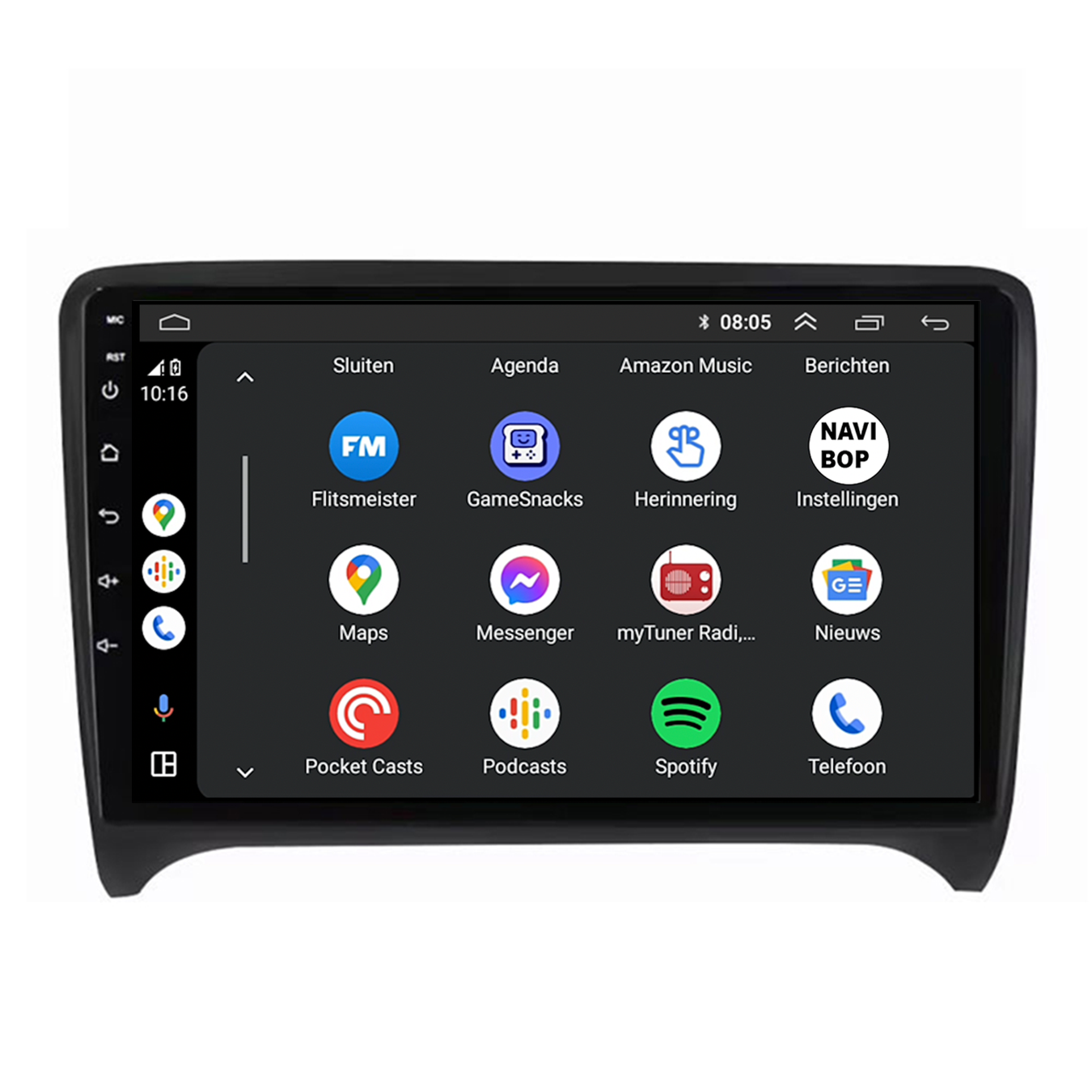 Audi TT | Autoradio | CarPlay & Android Auto | Android 15.0 | 2007 t/m 2014