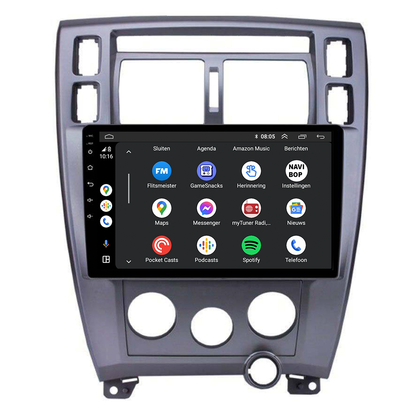 Hyundai Tucson | Autoradio | CarPlay & Android Auto | Android 15.0 | 2004 t/m 2009