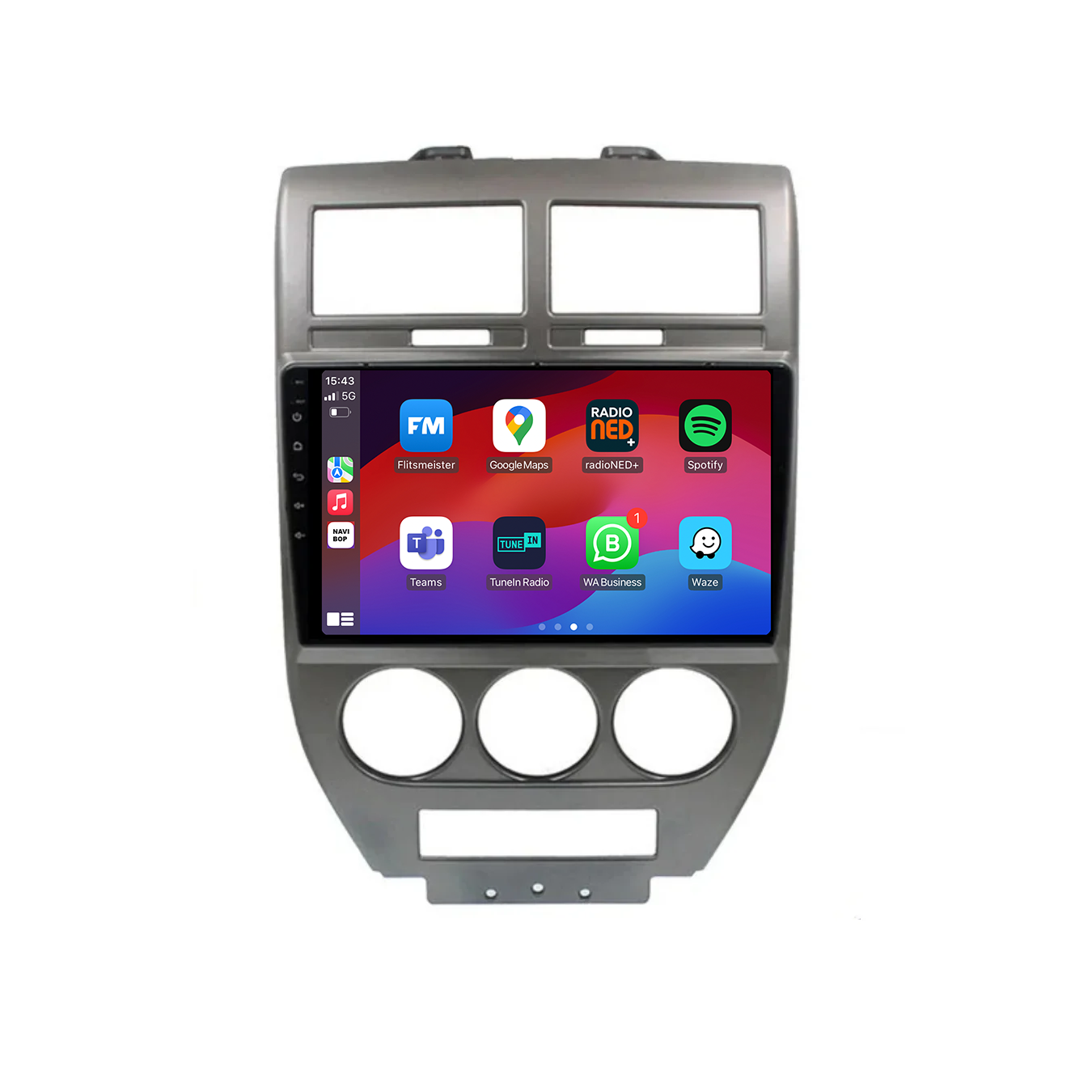 Jeep Compass | Autoradio | CarPlay & Android Auto | Android 15.0 | 2006 t/m 2010