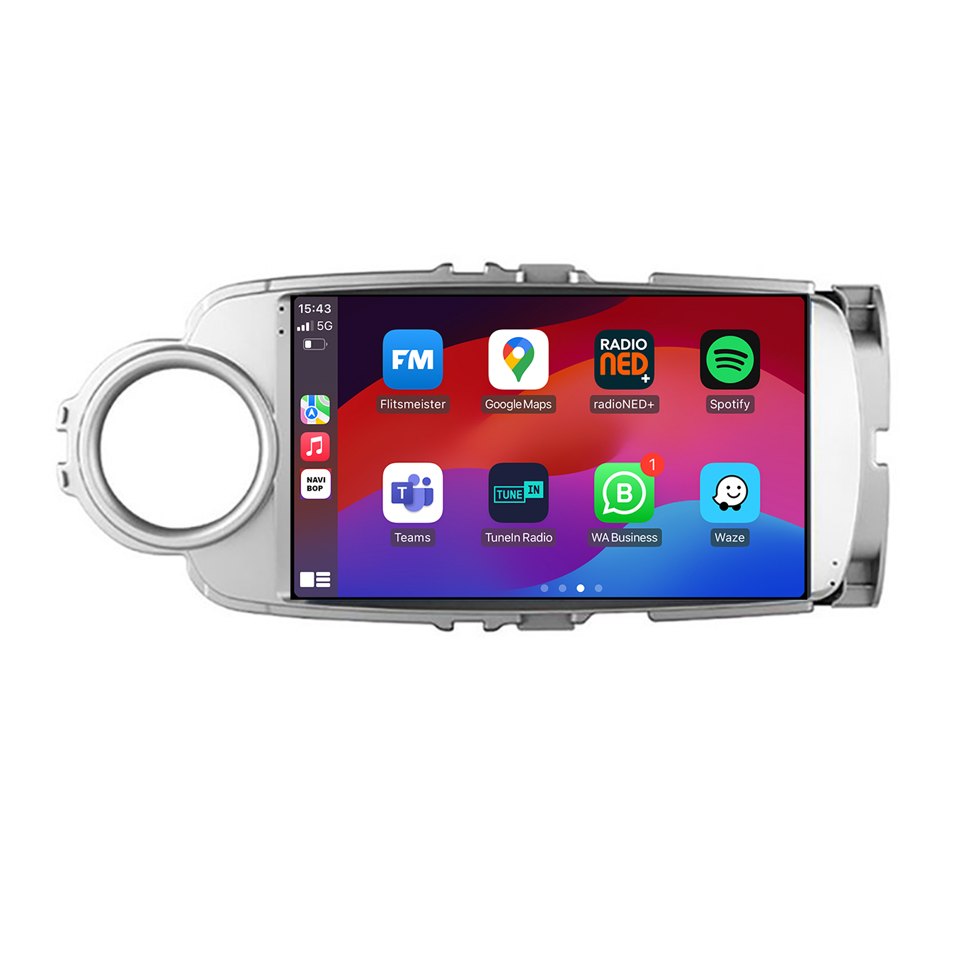 Toyota Yaris - Zilver | Autoradio | CarPlay & Android Auto | Android 15.0 | 2011 t/m 2016